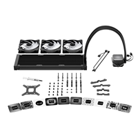 be quiet! Pure Loop 3 LX Liquid CPU Cooler, Universal Socket, 360mm Radiator, 3 x Light  Wings LX PWM High Speed, Stylish ARGB cooling block featuring 10 included lighting foils, 3-year manufacurer's warranty. - Image 7