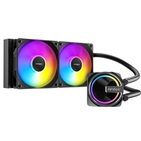 Antec Skeleton 240 ARGB Liquid CPU Cooler, Universal Socket, Black, 240mm Radiator, PWM up to 2000 RPM Cooling Fans, Addressable RGB LED Lighting - Image 5