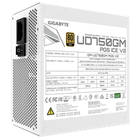 GIGABYTE GP-UD750GM 850W V2 ICE, 80 Plus Gold Certified Fully Modular Power Supply, PCIe Gen 5.1, 80 PLUS Gold, Fully Modular Design, 120mm Fan, ATX 3.1 compatible, UK Plug - Image 7