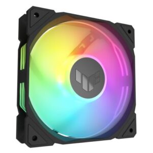 Asus TUF Gaming TR120 ARGB Reverse Blade 120mm PWM Case Fan, Hydraulic  Bearing, 28mm Frame, Double-layer LED Matrix Design, 2000 RPM, Black