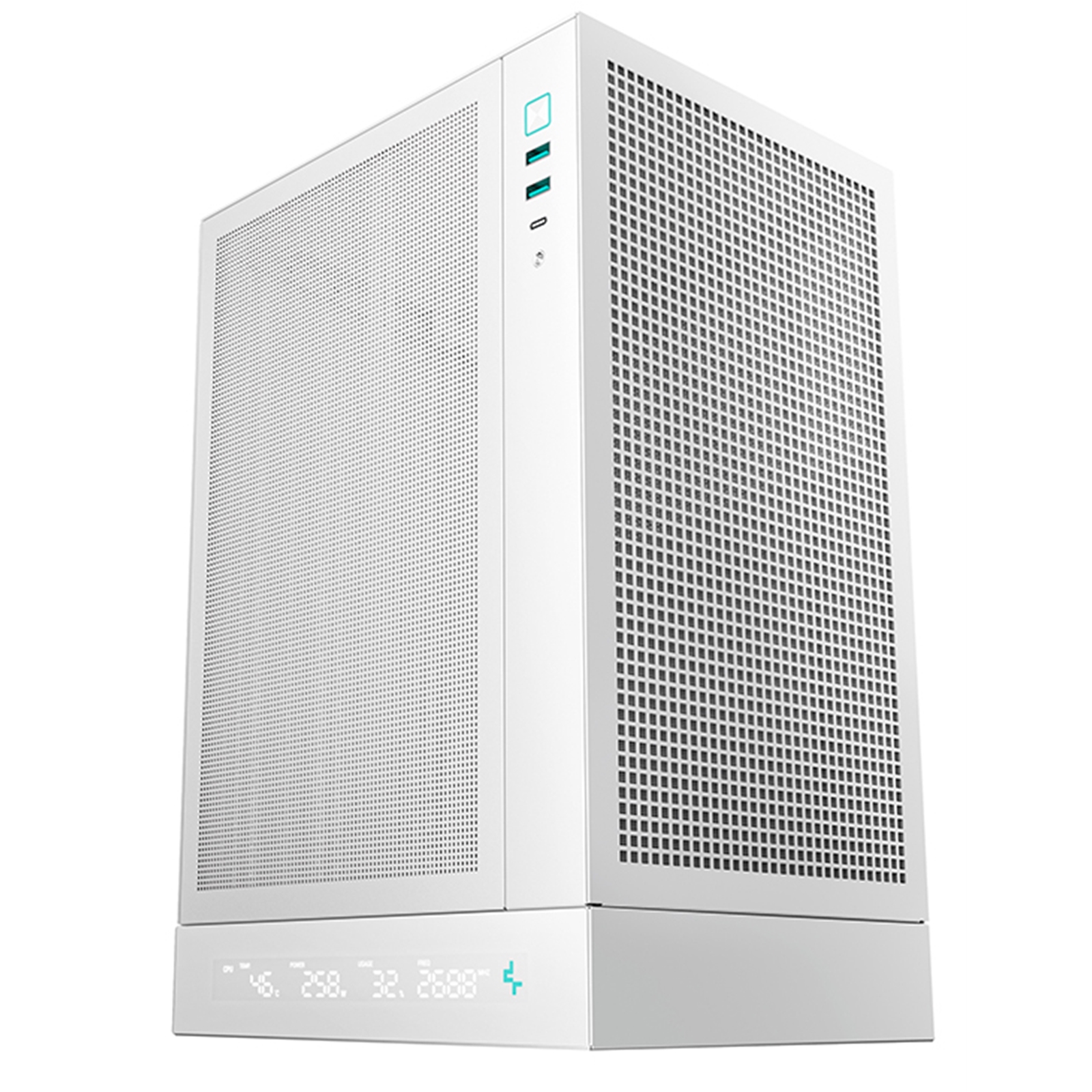 Deepcool CH170 Digital White Mini-ITX Case - High Airflow, Supports Water Cooling, Ultra-Quiet Operation, Compact Design for Efficient Space Management - Image 3