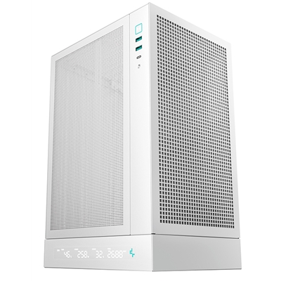 Deepcool CH170 Digital White Mini-ITX Case - High Airflow, Supports Water Cooling, Ultra-Quiet Operation, Compact Design for Efficient Space Management - Image 2