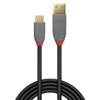Lindy 36912 1.5m USB-A (M) 3.2 To USB-C (M) 3.2 5 Amp PD 3.0 Anthra Line 10Gbps Cable - Black - Image 3