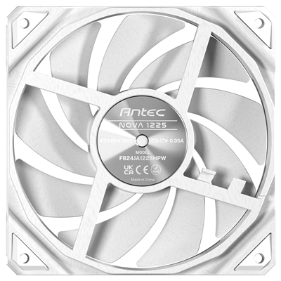 Antec NOVA 120 PWM Fan, White, High-Performance Cooling with Fluid Dynamic Bearing, Precise Three-Phase Speed Control, Industrial-Grade Metal Construction, and Dustproof Design - Image 2