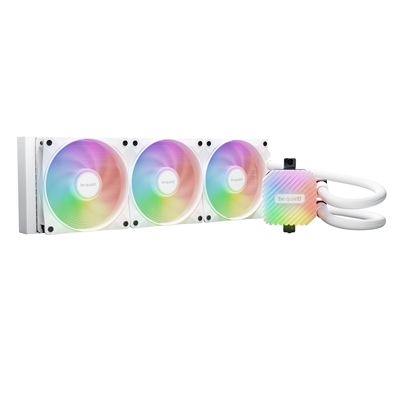 be quiet! Light Loop 360mm AIO CPU Water Cooler, High-Performance ARGB Lighting, Triple 120mm PWM Fans, Ultra-Quiet Operation, Easy Maintenance, Intel/AMD Compatible, White - Image 2