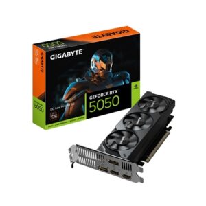 Gigabyte (GV-N5050OC-8GL) GeForce RTX 5050 OC Low Profile 8G, GDDR6 Graphics Card, 2560 Cuda Core, 2587MHz Core Clock, Triple Fan, 2x DisplayPorts / 2x HDMI Ports - Image 2