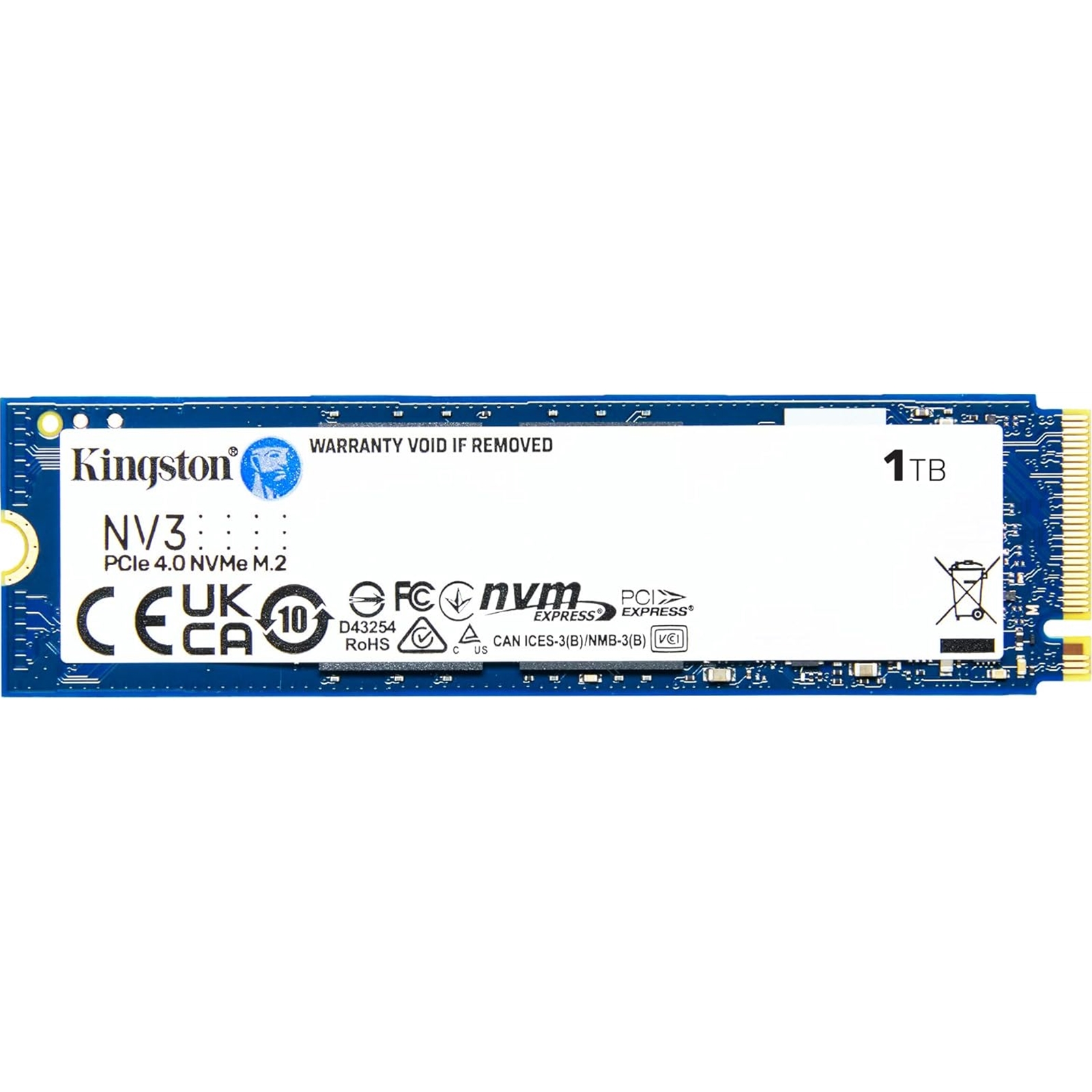 Kingston NV3 (SNV3S/1000G) 1TB NVMe SSD, M.2 Interface, PCIe Gen4, 2280, Read 6000 MB/s, Write 4000 MB/s, 3 Year Warranty - Image 3