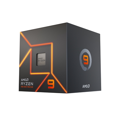 AMD Ryzen 9 7900 with Radeon Graphics, 12 Core Processor, 24 Threads, 3.7GHz up to 5.4GHz Boost, 76MB Cache, 65W, Wraith Prism LED Cooler, Radeon Graphics - Image 2