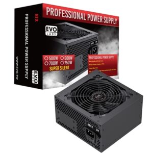 EVO LABS BR500-12BL 500W PSU,120mm Black Silent Fan with Improved Ventilation, Non Modular, High-Efficiency, PFC Certified, CE Compliant, Retail Packaged - Image 2