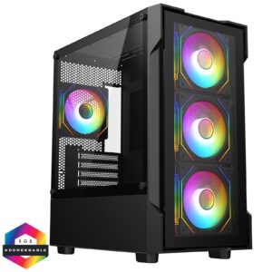 RGB Gaming Build - AMD Ryzen 5 5500 6 Core 12 Thread, 3.60GHz (4.20GHz Boost), 16GB RAM, 1TB NVMe, RTX 4060 8GB Graphics, Wi-Fi Card- Custom PC - Image 3