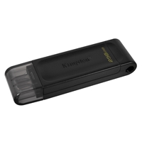 Kingston DT70/256GB DataTraveler 256GB USB Flash Drive, USB 3.2,  USB-C, Gen1, 80MB/s, Cap Design, Black, Retail. - Image 4