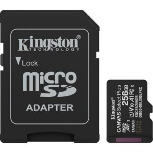 Kingston Canvas Select Plus 256GB Micro SD  Claad 10 UHS-I Flash Card, Lifetime Warranty - Image 3