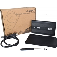 Maiwo 2.5 Inch External Hard Drive Enclosure, USB 3.0, 5Gbps, Black, For SATA III HDD/SSD - Image 6