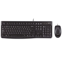 Logitech MK120 Wired Keyboard and Mouse Combo for Windows, Optical Wired Mouse, Full-Size Keyboard, USB Plug-and-Play, Compatible with PC and Laptop, QWERTY UK English Layout, Black - Image 4