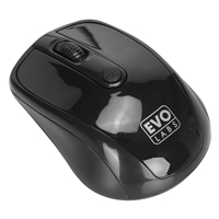 Evo Labs MO-234WBLK Wireless Mouse, 2.4GHz with USB Mini Receiver, 800 DPI Optical Tracking, Ambidextrous Design for PC / Mac / Laptop, Gloss Black - Image 4
