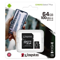 Kingston Canvas Select Plus 64GB Micro SD UHS-I (U1) Flash Card with Adapter - Image 5
