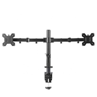 piXL Double Monitor Arm, For Upto 2x 27 inch Monitors, Desk Mounted, VESA dimensions of 75x75mm or 100x100mm, 180 Degrees Swivel, 15 Degrees Tilt, Weight Upto 10kg per screen, Built in Cable Management - Image 6