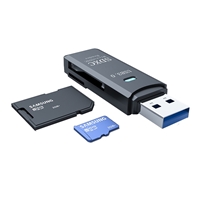 Prevo CR311 USB 3.0 Card Reader, High-speed Memory Card Adapter Supports SD/Micro SD/TF/SDHC/SDXC/MMC, Compatible with Windows, OS, Black - Image 4