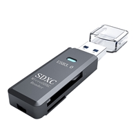 Prevo CR311 USB 3.0 Card Reader, High-speed Memory Card Adapter Supports SD/Micro SD/TF/SDHC/SDXC/MMC, Compatible with Windows, OS, Black - Image 5