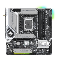 ASRock B760M Steel Legend WiFi Intel 1700 Socket Motherboard, Micro-ATX, 4x DDR5 Slots, 3x M.2 Sockets, Fitted I/O Shield, 2.5GbE LAN, Wi-Fi 6E, 1x DisplayPort / 1x HDMI Port - Image 5