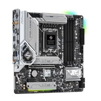 ASRock B760M Steel Legend WiFi Intel 1700 Socket Motherboard, Micro-ATX, 4x DDR5 Slots, 4x M.2 Sockets, 2x USB-C Port, Fitted I/O Shield, 2.5GbE LAN, Wi-Fi 6E, 1x DisplayPort / 1x HDMI Port - Image 7