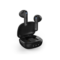 Genius HS-M905BT TWS True Wireless Earbuds, Bluetooth 5.3 Connectivity, Automatic Pairing and Touch Control Feature with Wireless Charging Case, Android, IOS and Windows Compatible, Black - Image 4