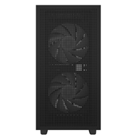 DeepCool CH360 Digital Gaming Case Black Mid Tower with Tempered Glass Side Window Panel, Advanced Cooling, USB 3.0/USB-C Ports, Pre-Installed Fans, Micro ATX/Mini-ITX - Image 5