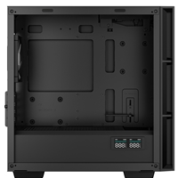 DeepCool CH360 Digital Gaming Case Black Mid Tower with Tempered Glass Side Window Panel, Advanced Cooling, USB 3.0/USB-C Ports, Pre-Installed Fans, Micro ATX/Mini-ITX - Image 7