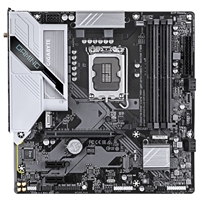 Gigabyte B760M GAMING PLUS WIFI DDR4 Intel 1700 Socket Motherboard, Micro-ATX, 4x DDR4 Slots, 2x M.2 Sockets, 1x USB-C Port, Fitted I/O Shield, GbE LAN, Wi-Fi 6, 1x DisplayPort / 1x HDMI Port - Image 4