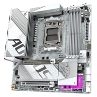 Gigabyte B850M AORUS ELITE WIFI6E ICE AMD AM5 Socket Motherboard, Micro-ATX, 4x DDR5 Slots, 2x M.2 Sockets, 2x USB-C Port, Fitted I/O Shield, 2.5GbE LAN, Wi-Fi 6E, 1x DisplayPort / 1x HDMI Port - Image 6