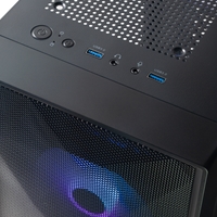 TecWare Forge M2 mATX PC Case, Compact High Airflow Mesh Front Panel, 3 x ARGB Fans Included, Hinged Tempered Glass Door, Supports 240mm Radiator, mATX/ITX, Black - Image 8