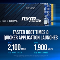 PNY (M280CS1030-500-RB) CS1030 M.2 NVMe 500GB SSD, PCIe Gen3 x4, Sequential Read of up to 2,000 MB/s and Write of up to 1,100 MB/s - Image 5