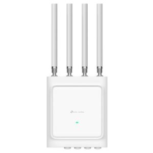 TP-LINK (EAP668-OUTDOOR HD) Omada AX3600 Indoor/Outdoor WiFi 6 Access Point, Dual Band, Up to 1024 Devices, 10G SFP+, PoE, Omada Mesh