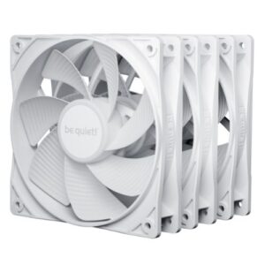 Be Quiet! BL136 Pure Wings 3 120mm PWM Reverse Blade Case Fans (3 Pack), Rifle Bearing, 1500 RPM, White
