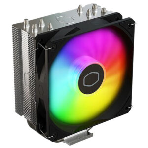 Cooler Master Hyper 212 Spectrum V3 ARGB Heatsink & Fan, Intel & AMD, Spectrum ARGB Fan, Direct Contact Tech, 4x Heatpipes, Black