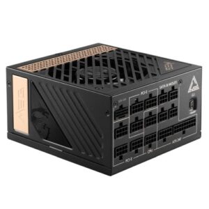 MSI 1300W (MEG Ai1300P PCIE5) ATX 3.1 PSU, Fully Modular, 80+/Cybenetics Platinum, LLC Full-Bridge, PCIe 5.1