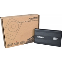 Maiwo 2.5 Inch External Hard Drive Enclosure, USB 3.0, 5Gbps, Black, For SATA III HDD/SSD