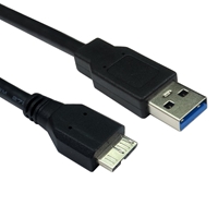 USB 3.0 A (M) to USB 3.0 Micro B (M) 0.75m Black OEM Data Cable