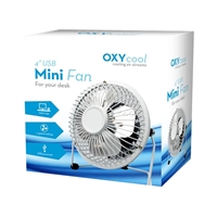 4" USB Mini Desk Fan, Portable, Single-Speed, Adjustable Tilt, Compact Tabletop Fan for Office, Home & Laptop Use (White)