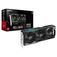 ASRock AMD Radeon RX 9070 Challenger OC 16GB GDDR6 Graphics Card, 3584 Streams, 2520 MHz Boost Clock, Triple Fan, RGB, 3x DisplayPorts / 1x HDMI Port
