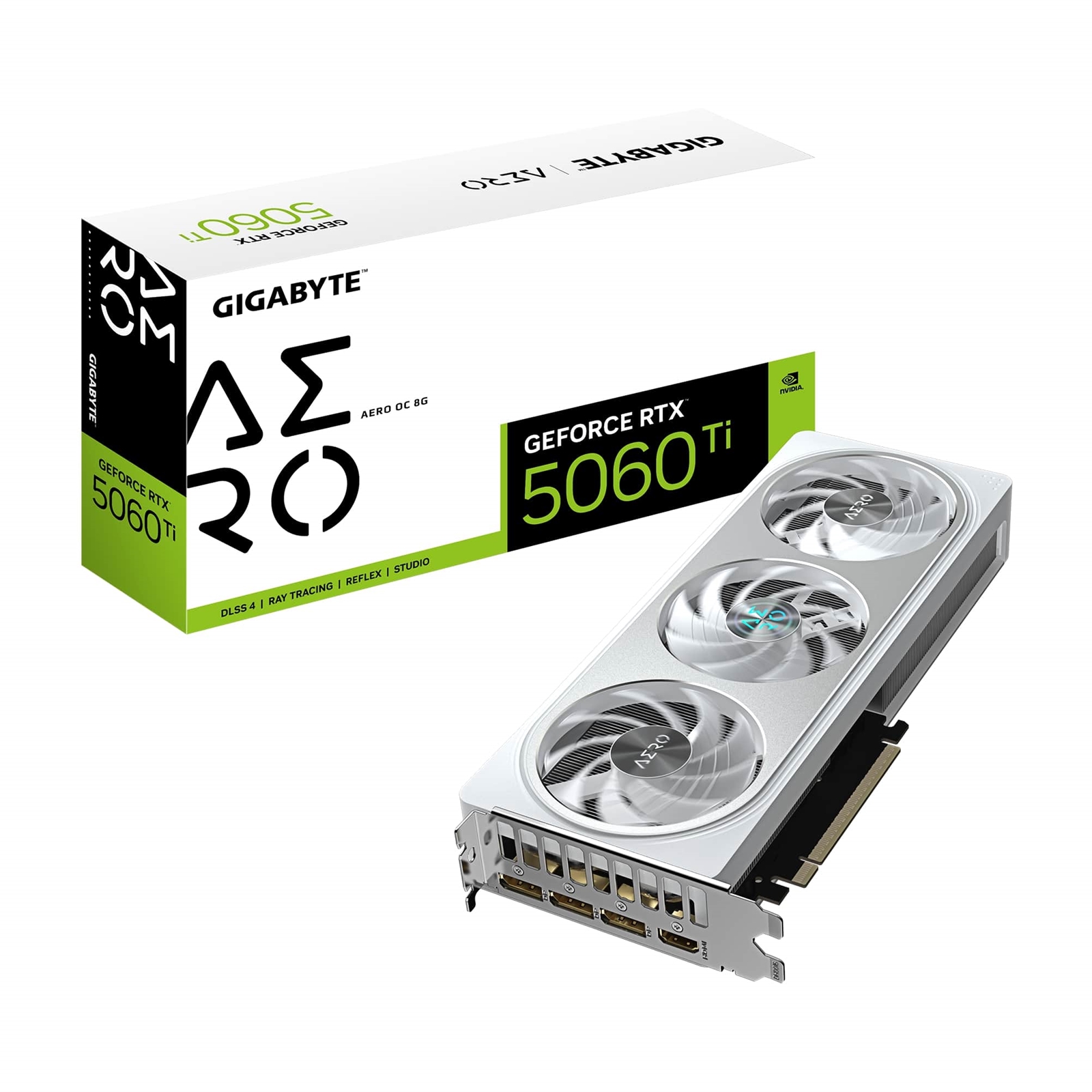 GeForce RTX 5060 Ti AERO OC 8GB GDDR7 Graphics Card, 4608 CUDA Cores, 2647 MHz Core Clock, Triple Fan, 3x DisplayPorts / 1x HDMI Port - Image 3