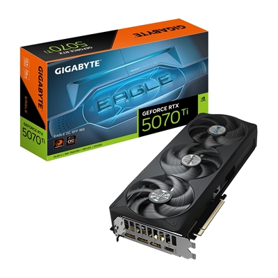 Gigabyte NVIDIA GeForce RTX 5070 Ti EAGLE OC SFF 16GB GDDR7 Graphics Card, 8960 CUDA Cores, 2542 MHz Core Clock, Triple Fan, 3x DisplayPorts / 1x HDMI Port - Image 2