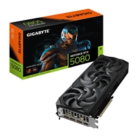 Gigabyte NVIDIA GeForce RTX 5080 WINDFORCE OC SSF 16GB GDDR7 Graphics Card, 10752 CUDA Cores, 2670 MHz Core Clock, Triple Fan, 3x DisplayPorts / 1x HDMI Port