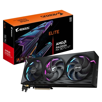 Gigabyte AMD Radeon RX 9070 XT ELITE 16GB GDDR6 Graphics Card, 4096 Streams, TBD MHz Core Clock, Triple Fan, RGB, 2x DisplayPorts / 2x HDMI Ports - Image 2