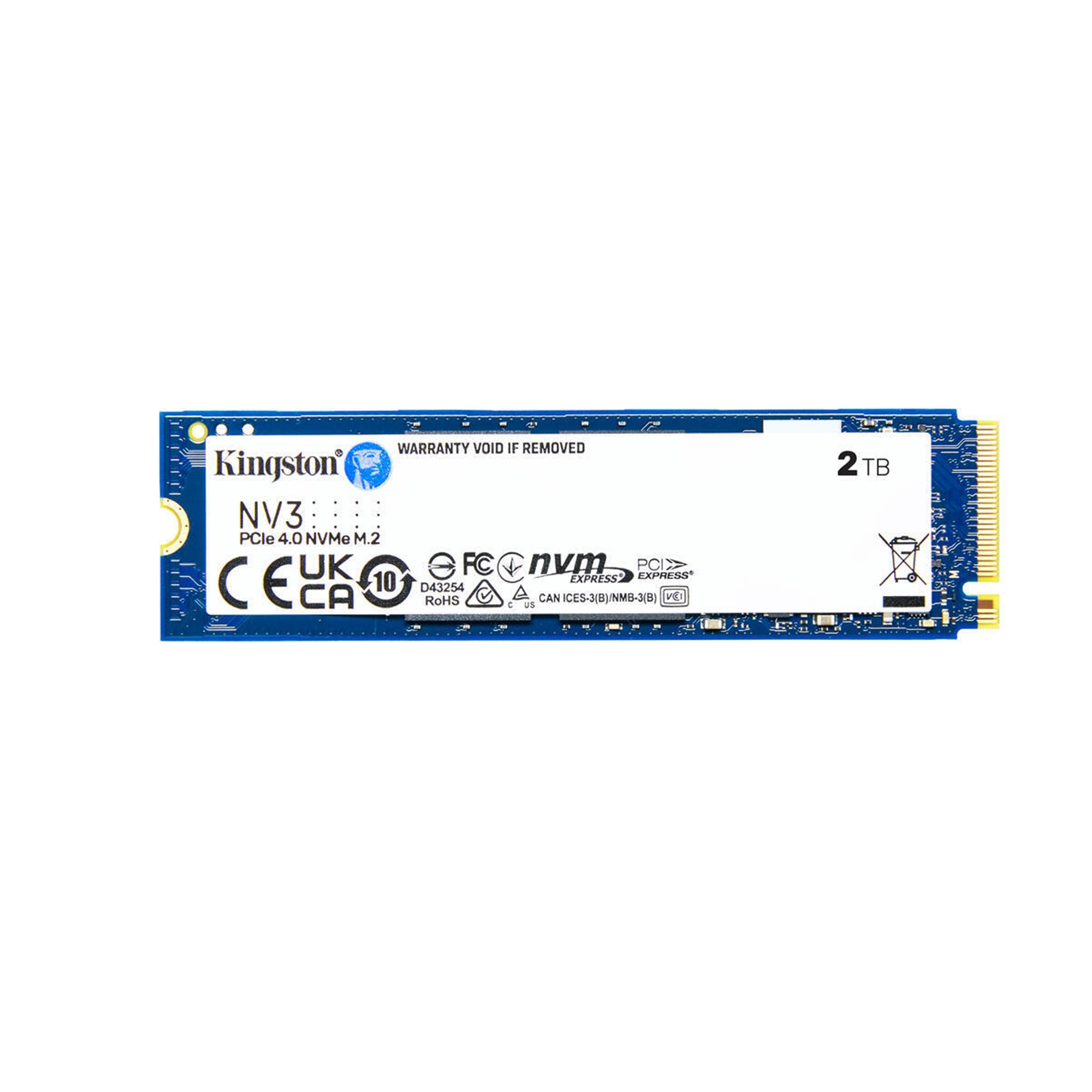 Kingston NV3 (SNV3S/2000G) 2TB NVMe SSD, M.2 Interface, PCIe Gen4, 2280, Read 6000 MB/s, Write 5000 MB/s, 3 Year Warranty - Image 3