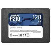Patriot P210 (P210S128G25) 128GB 2.5 Inch SSD, Sata 3 Interface, Read 450MB/s, Write 540MB/s, 3 Year Warranty