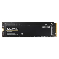 Samsung 980 (MZ-V8V1T0BW) 1TB NVMe SSD, M.2 Interface, PCIe Gen3, 2280, Read 3500MB/s, Write 3000MB/s, 5 Year Warranty