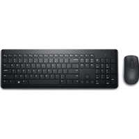 Dell KM3322W-R Wireless Keyboard and Mouse Set for Windows, 2.4GHz Wireless, QWERTY UK English Layout, Black