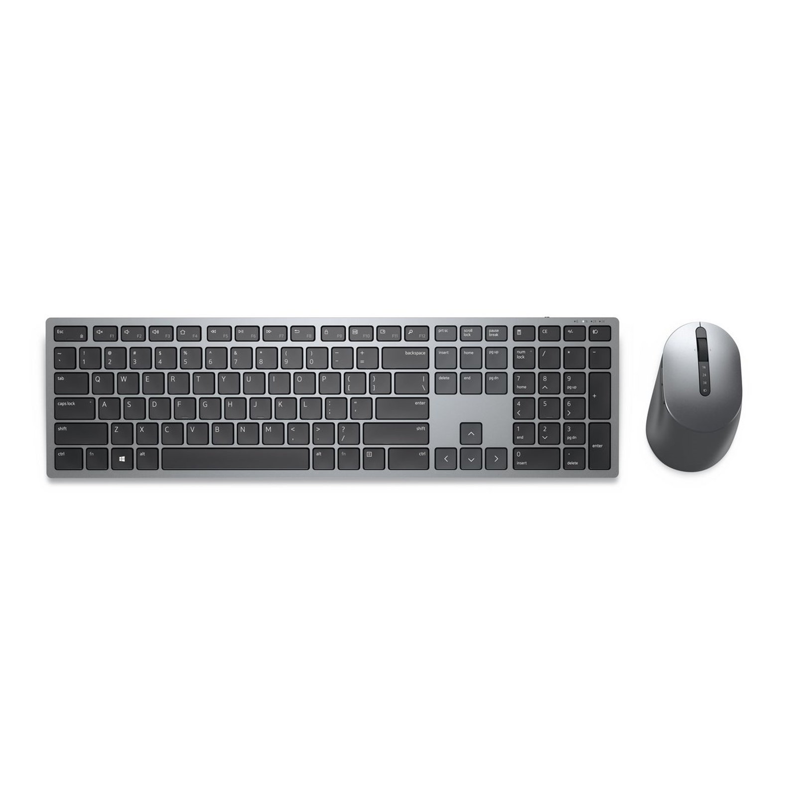 Dell KM7321W Premier Multi-Device Keyboard and Mouse Combo, 2.4GHz / Bluetooth 5.0 Wireless, 12 programmable keys for PC and Laptop, QWERTY UK English Layout, Sliver - Image 3