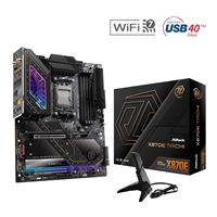 ASRock X870E TAICHI AMD AM5 Socket Motherboard, E-ATX, 4x DDR5 Slots, 4x M.2 Sockets, 3x USB-C Port, Fitted I/O Shield, 5GbE LAN, Wi-Fi 7, 1x HDMI Port / 2x USB-C (USB4)